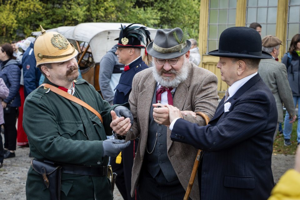 Nová Bystřice se vrátila do roku 1918. Republika přijela úzkokolejkou
