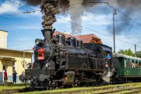 Parní jízda oživila železnici v Jindřichově Hradci