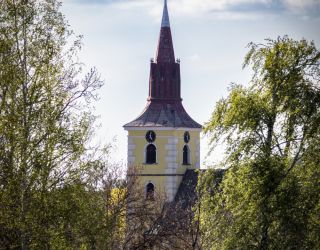 Pohled na kostel - Deštná