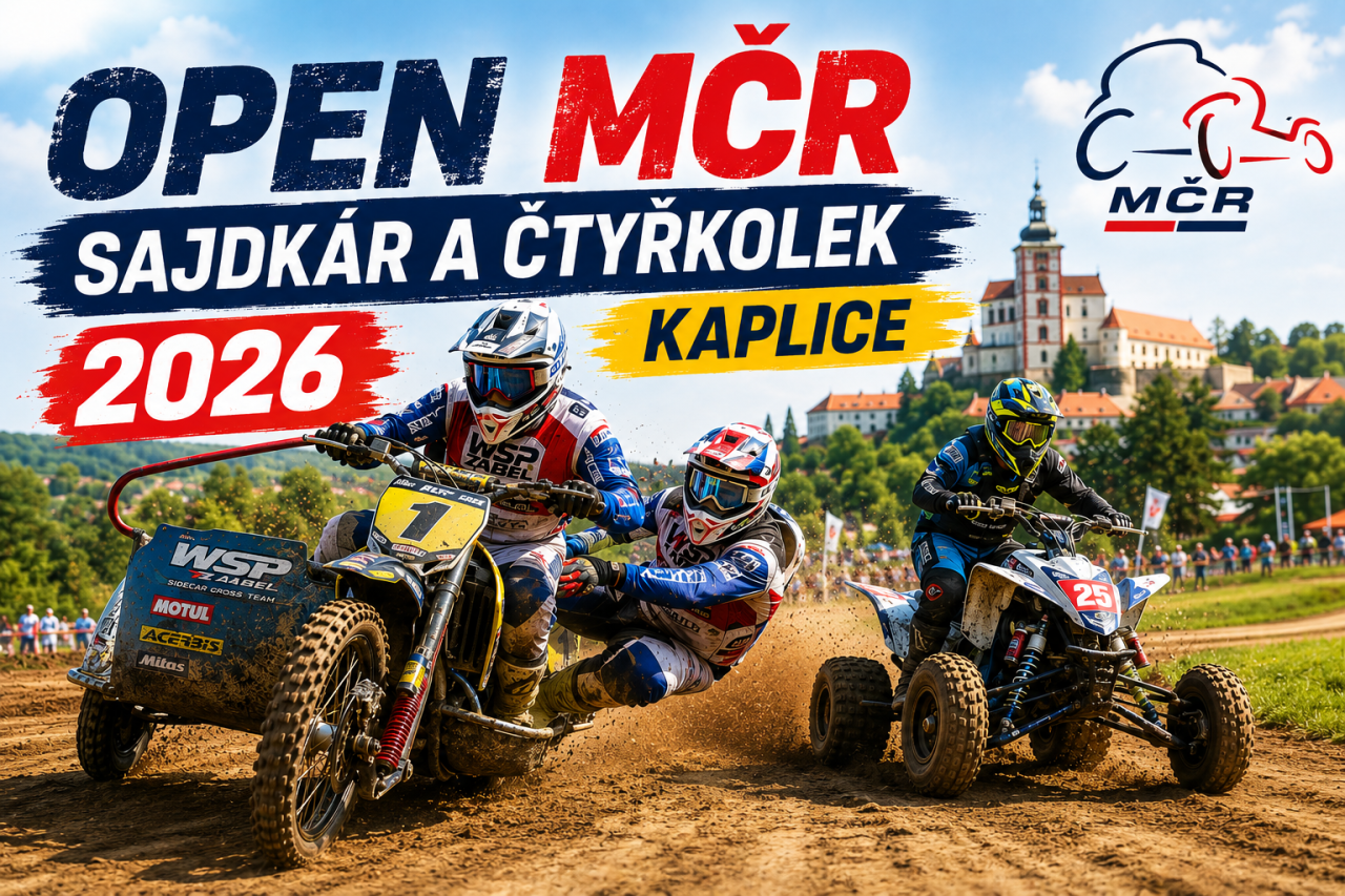OPEN MČR sajdkár a čtyřkolek 2026 – Kaplice